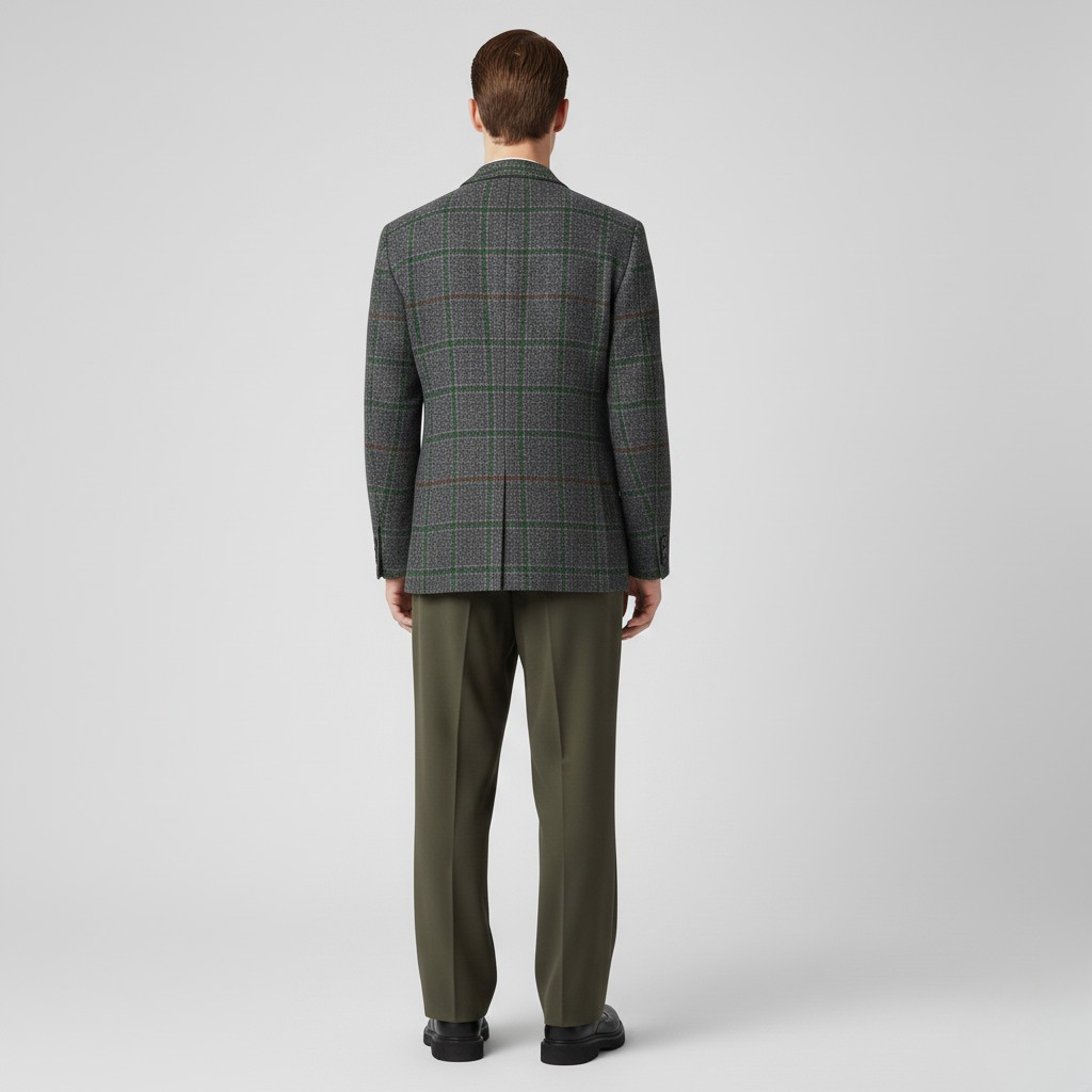 Wool-Blend Tailored Blazer