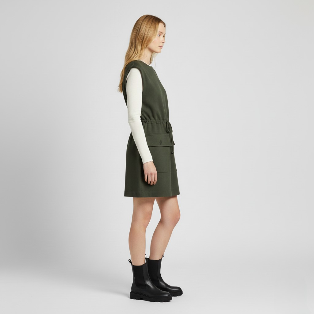 Sleeveless Utility Dress